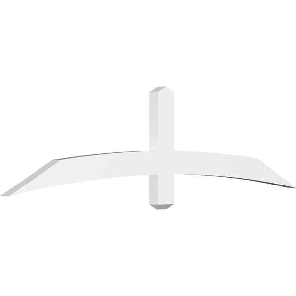 Ekena Millwork Bellingham Architectural Grade PVC Gable Bracket, 72"W x 18"H x 2"D x 4"F, 6/12 Pitch GBP072X18X0204BEL00 - main